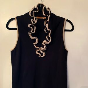 Belldini - Sleeveless Sweater w/Ruffle Neckline.